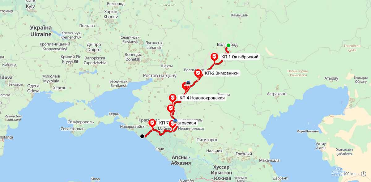 Карта маршрута