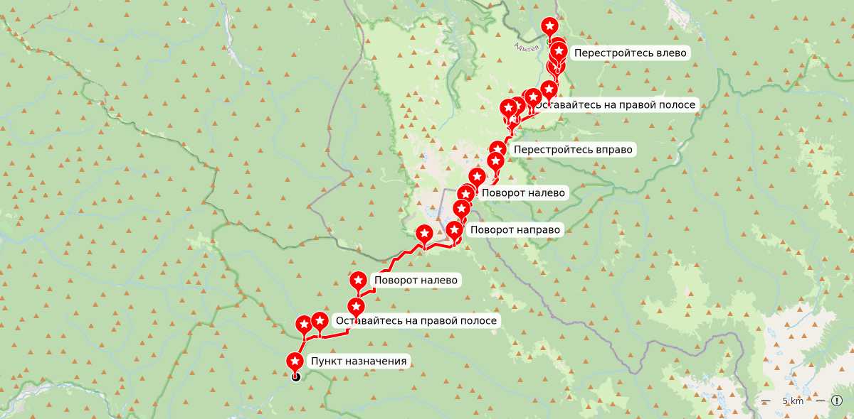 Карта маршрута
