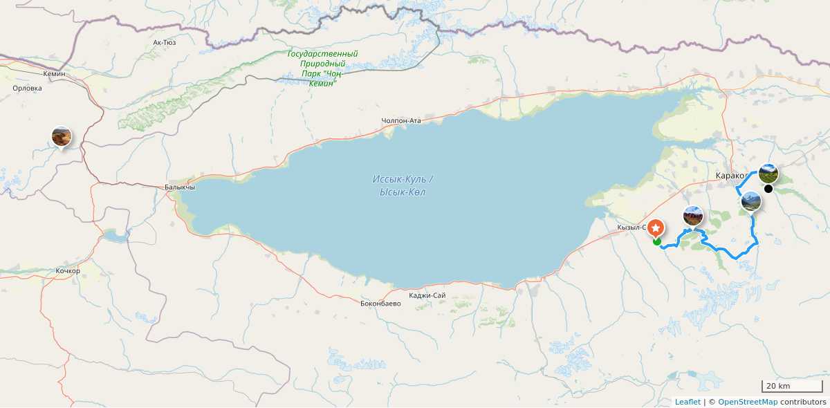 Карта маршрута