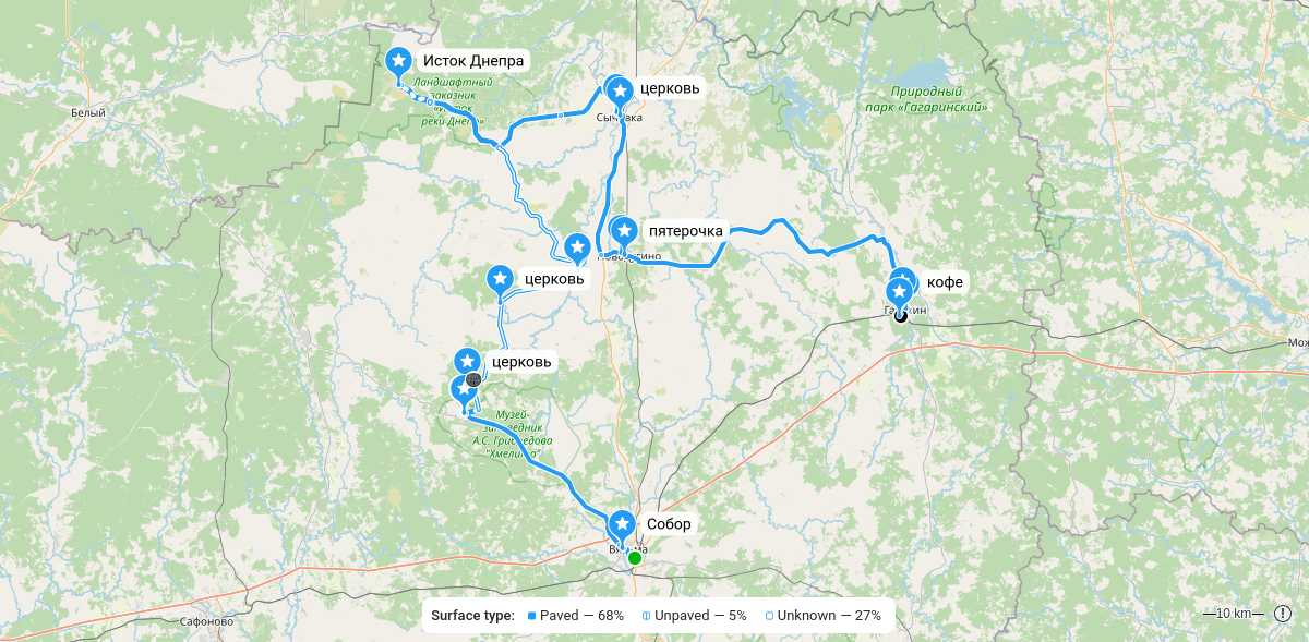 Карта маршрута
