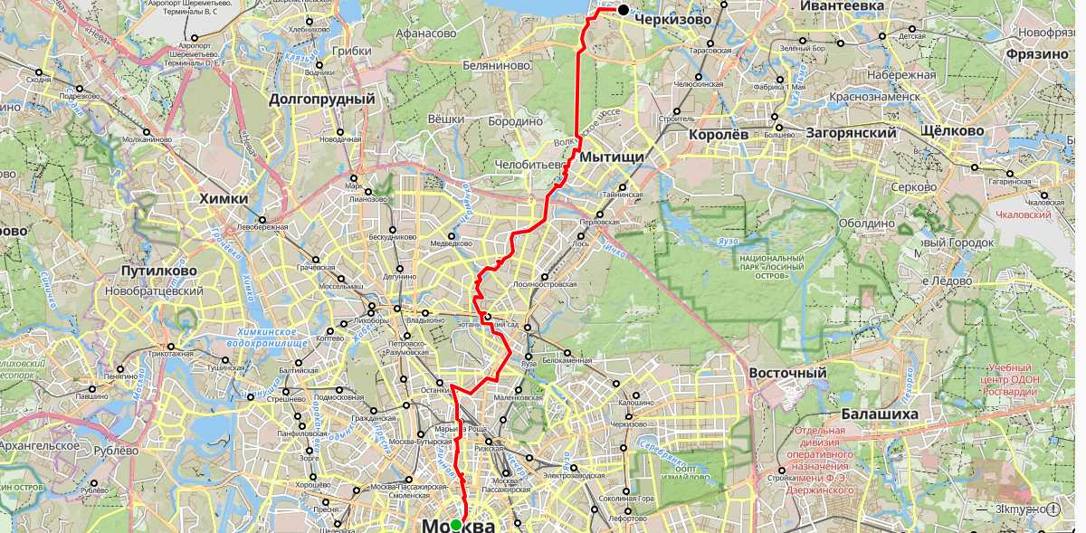 Route map