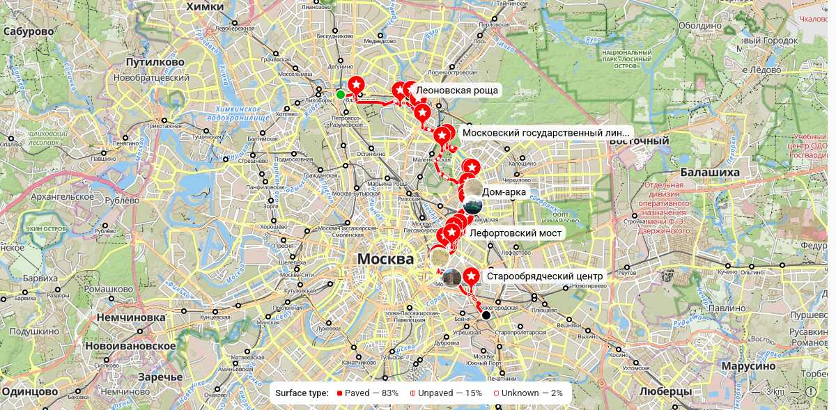 Карта маршрута