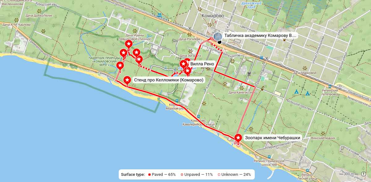 Карта маршрута