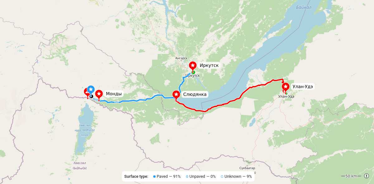 Карта маршрута