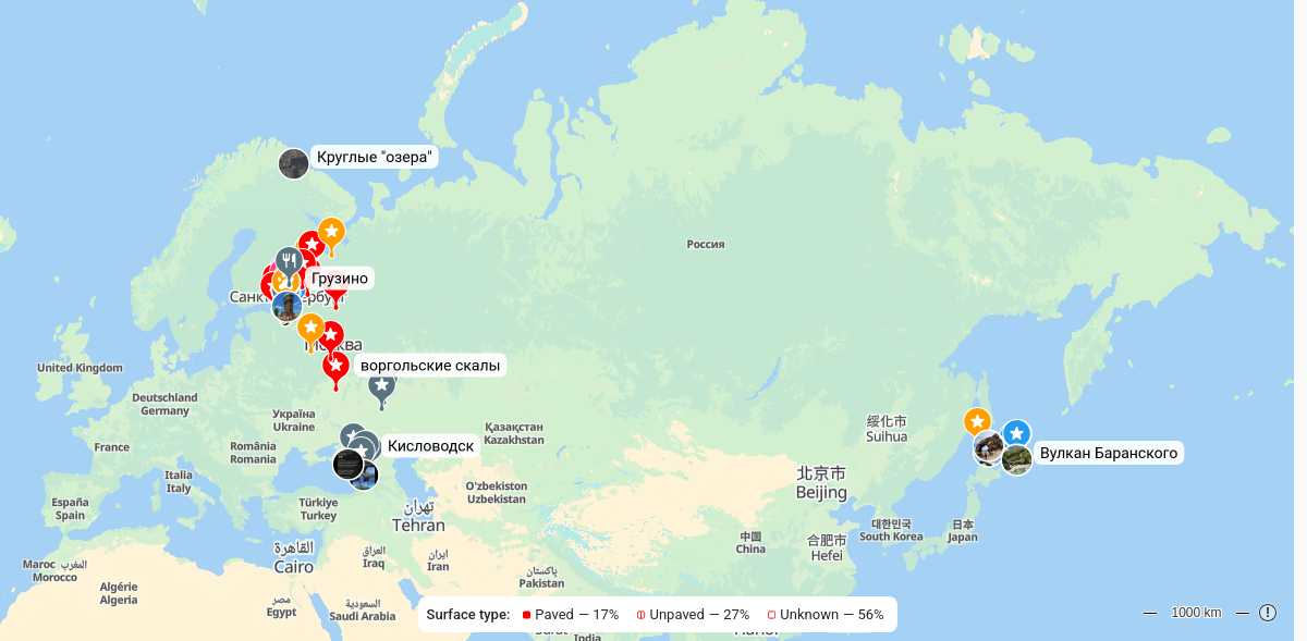 Карта маршрута