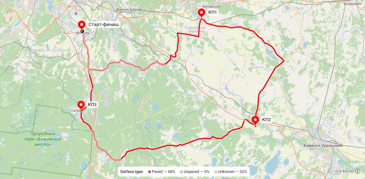 Карта маршрута