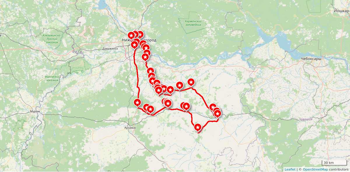 Карта маршрута