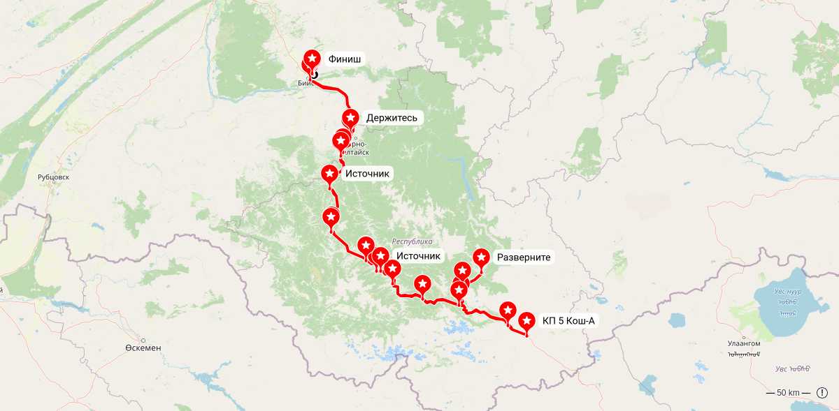 Карта маршрута