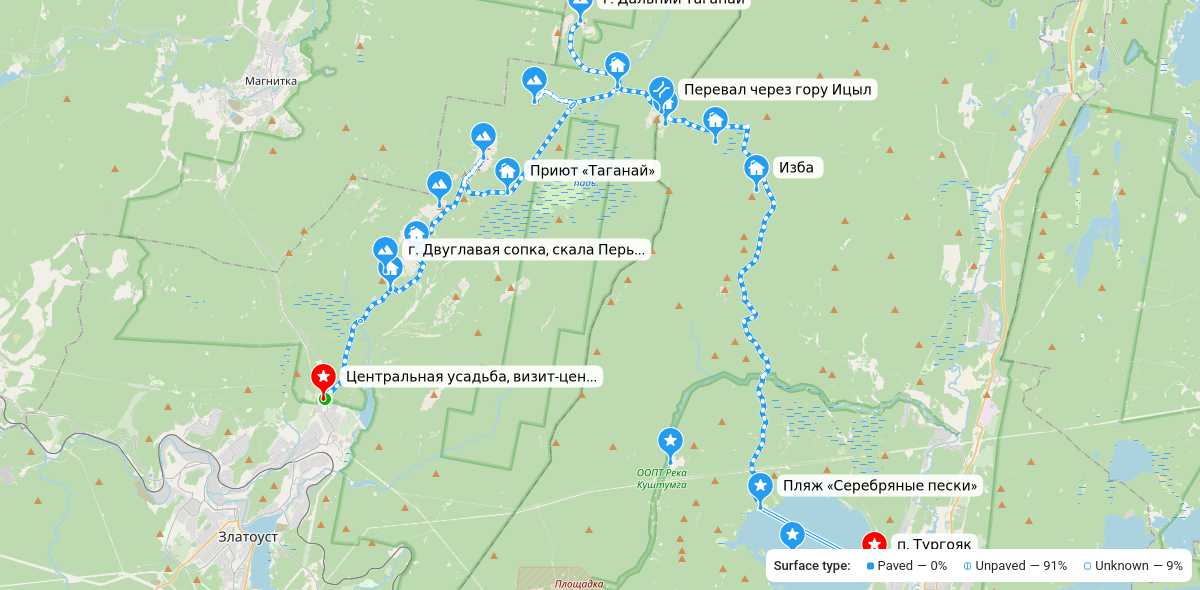 Карта маршрута