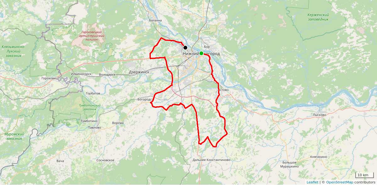 Карта маршрута