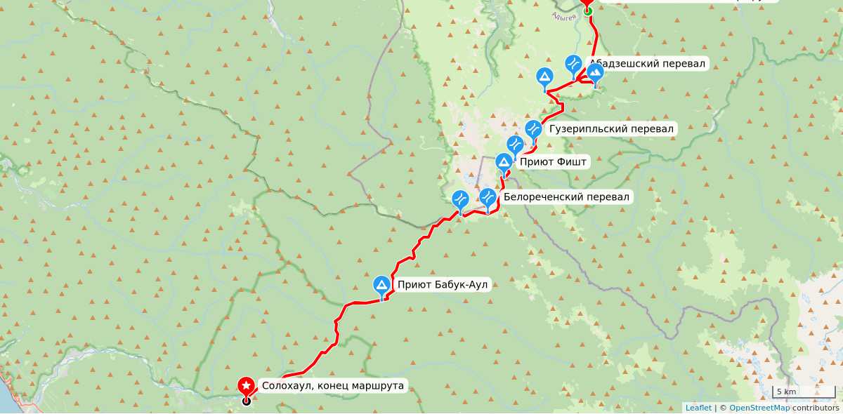 Карта маршрута