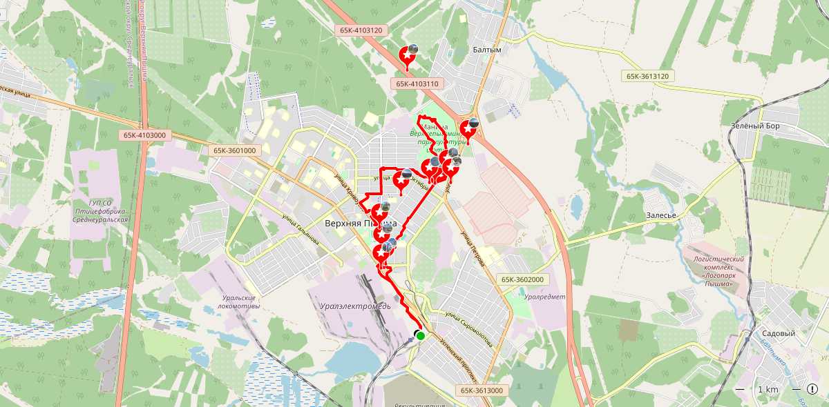 Карта маршрута