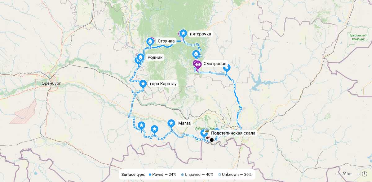Карта маршрута