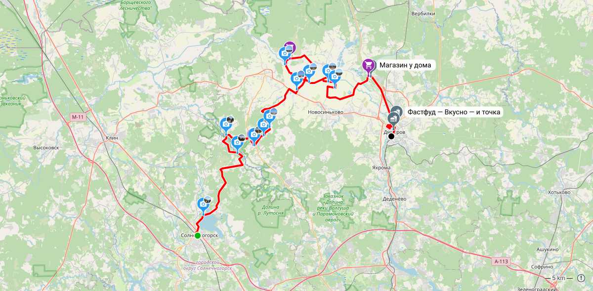 Карта маршрута