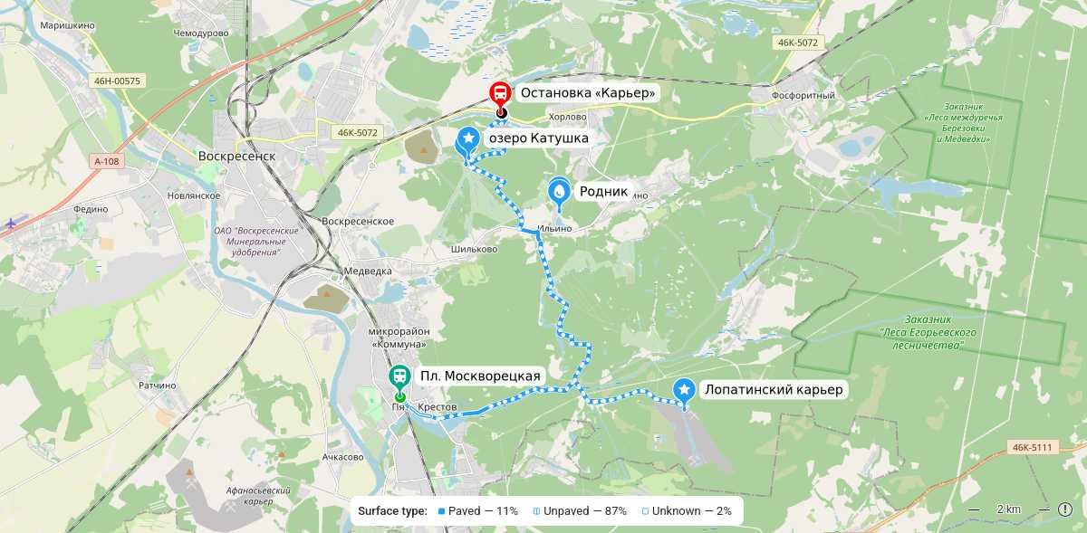 Карта маршрута