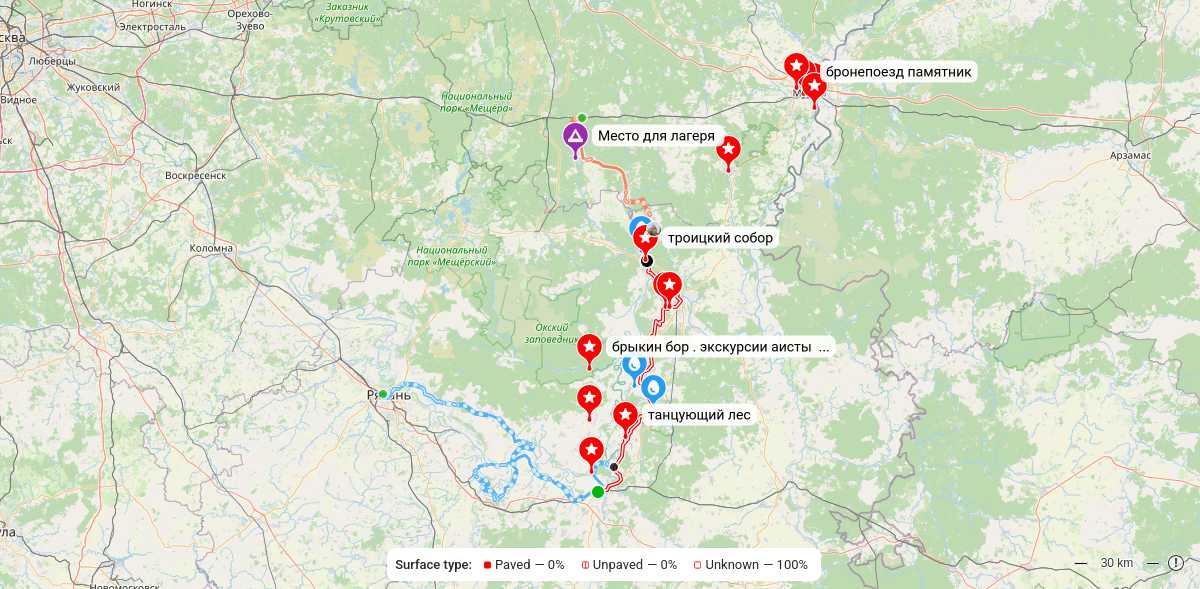 Карта маршрута