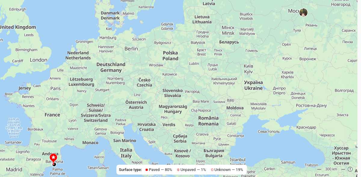 Карта маршрута