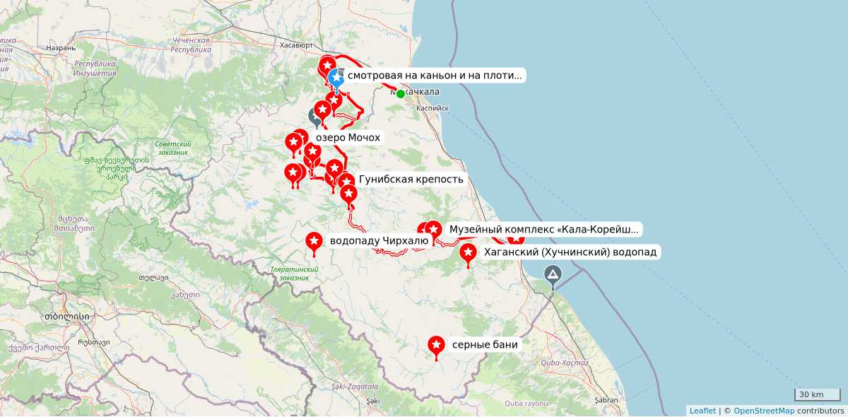 Карта маршрута