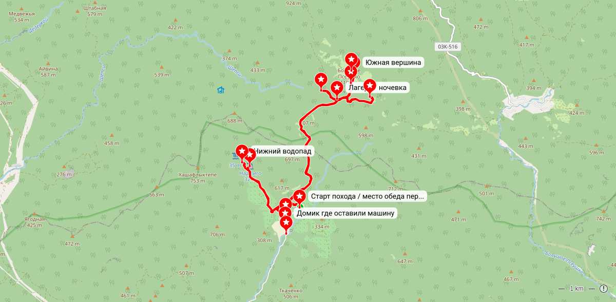 Карта маршрута