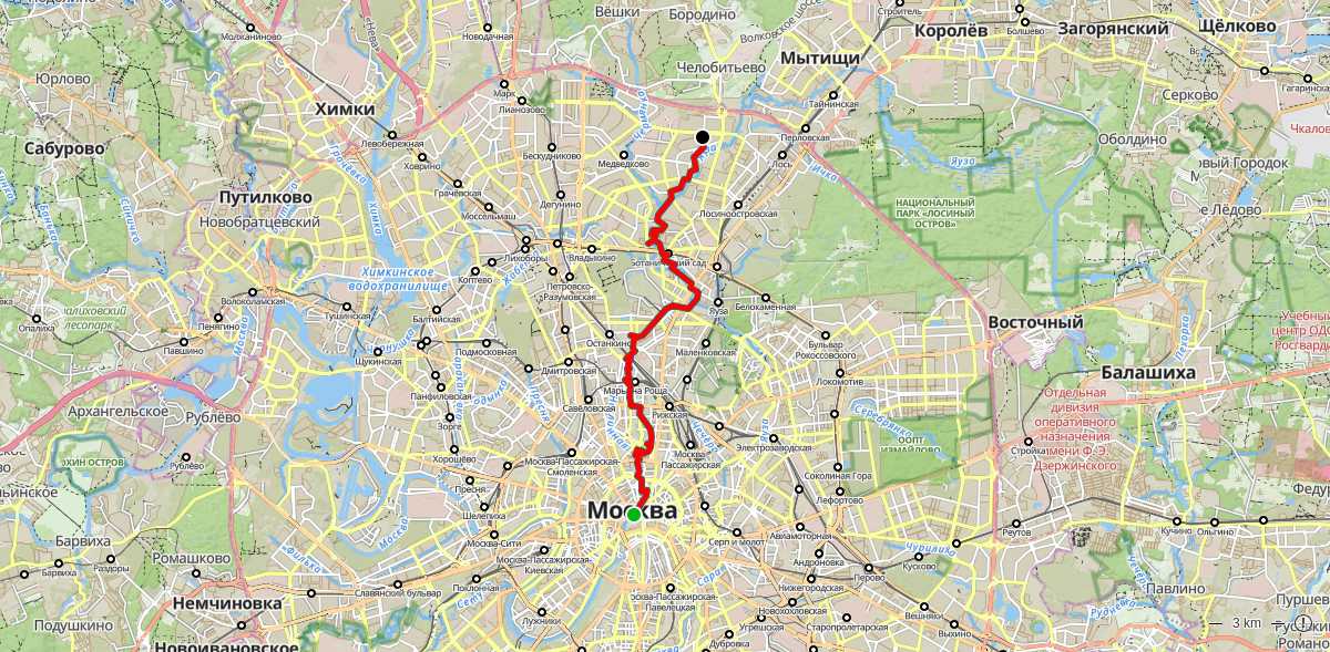 Карта маршрута