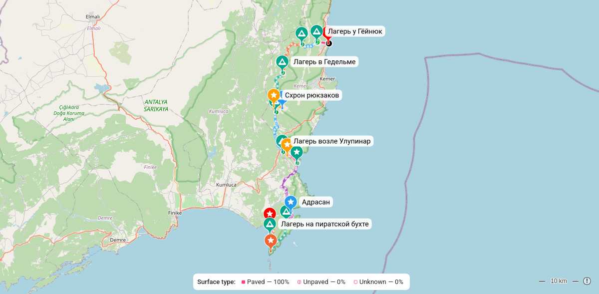 Карта маршрута