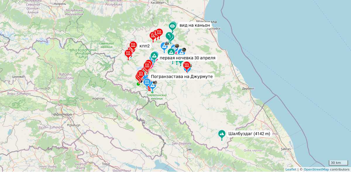 Карта маршрута