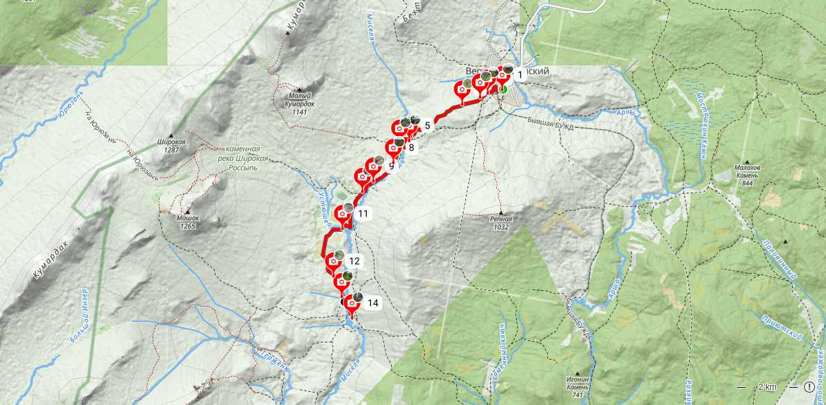 Карта маршрута