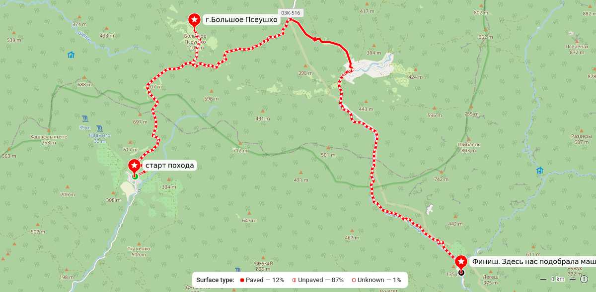 Карта маршрута