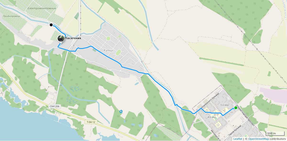 Карта маршрута