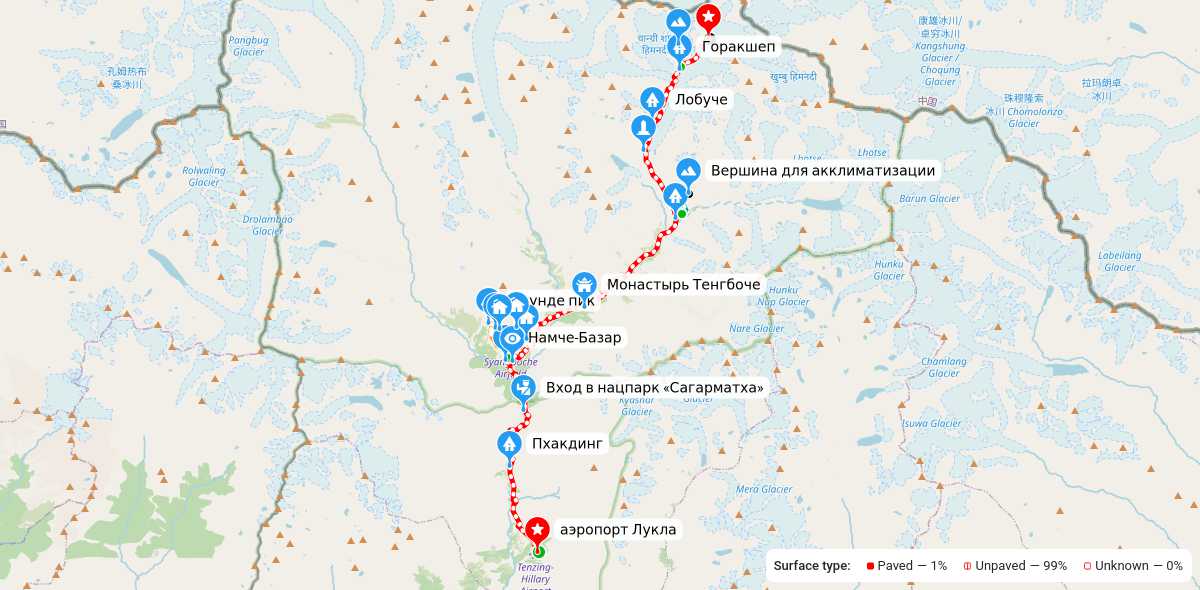 Карта маршрута