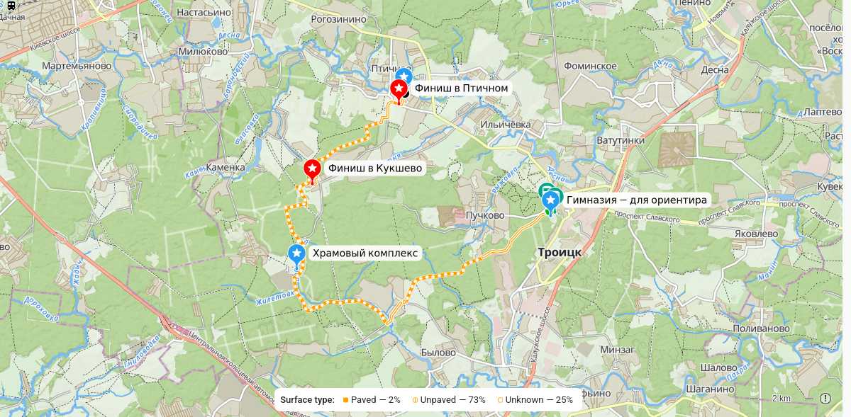 Карта маршрута