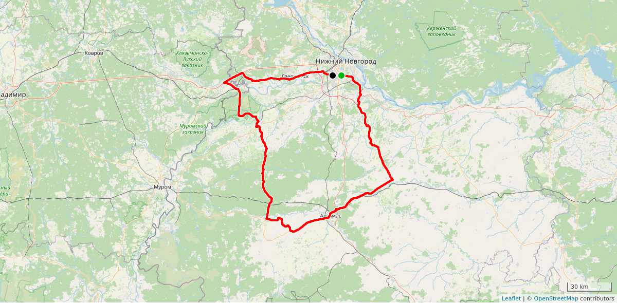Карта маршрута