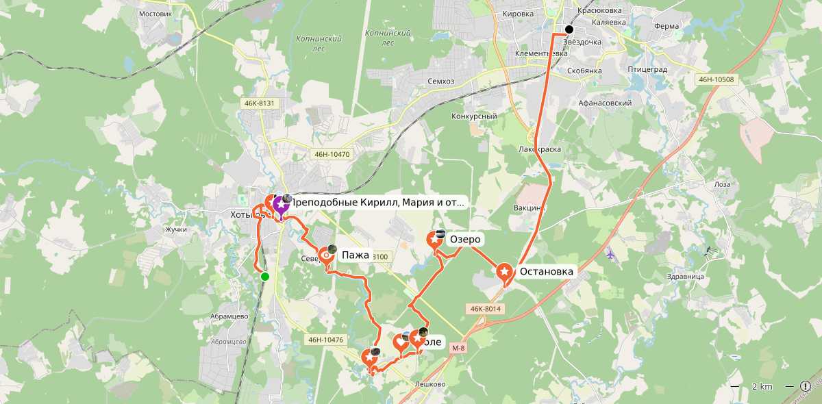 Карта маршрута
